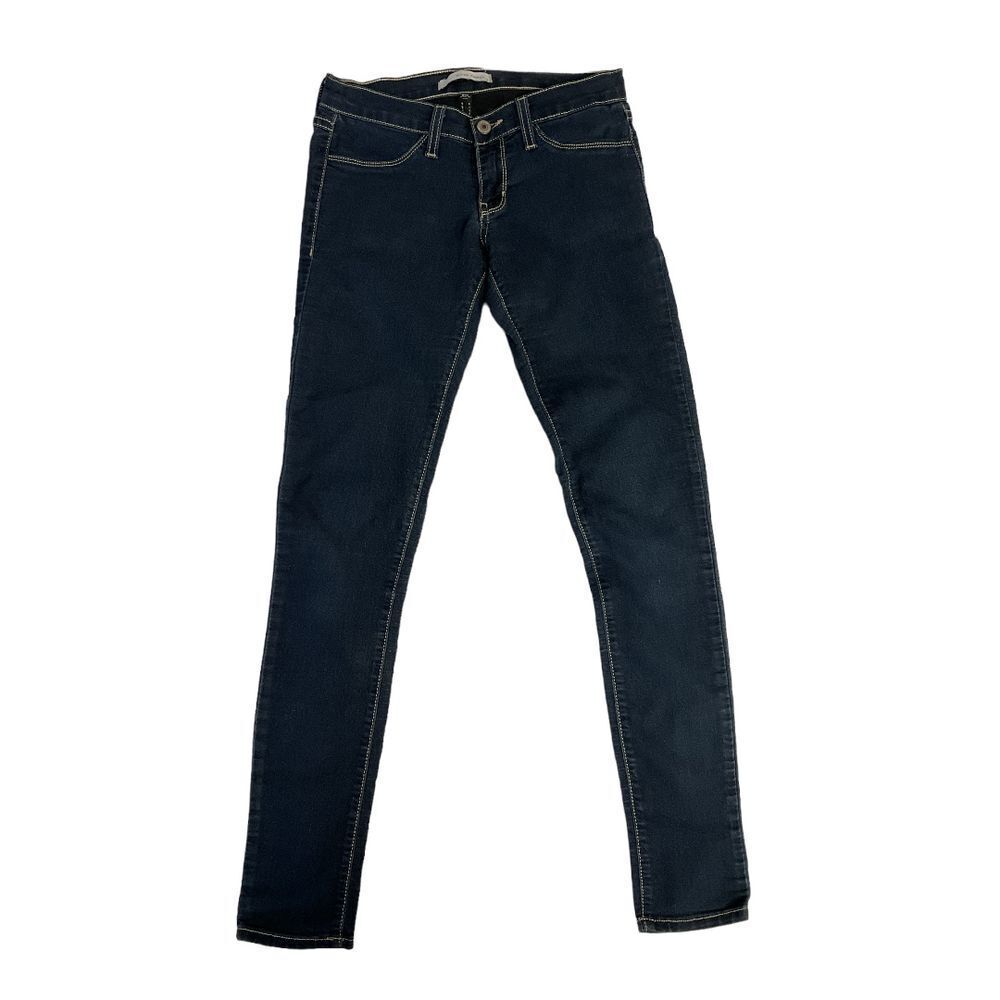 Flying Monkey Women's Skinny Jeans Size 26 Dark Wash Blue Low Rise‎